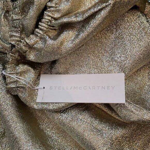 Stella McCartney Lurex Gathered Brynn skirt Gold size 4 - Picture 10 of 10